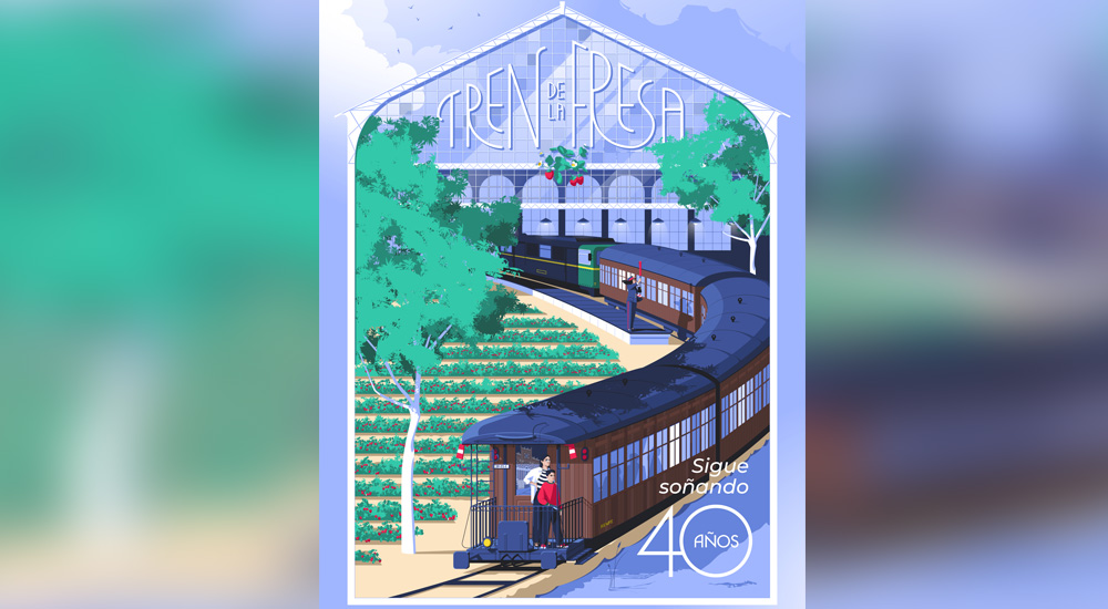 El Tren de la Fresa cumple 40 aos y estrena cartel de aniversario